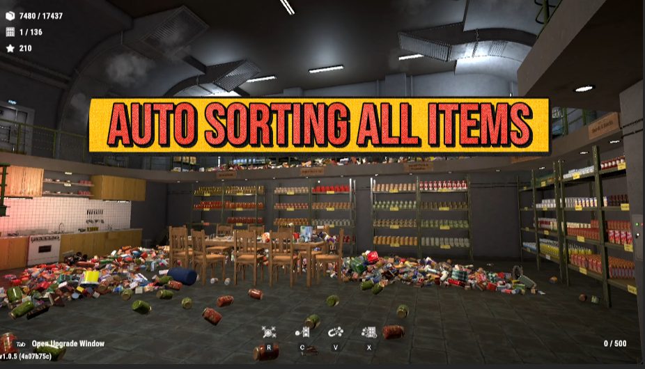 Bunker Tidy Up — Tidy Sweep (Auto-Shelve Items) (screenshot 2)